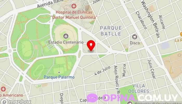 mapa de Ecovida Plus Oficina médica, Clínica de salud reproductiva en Montevideo