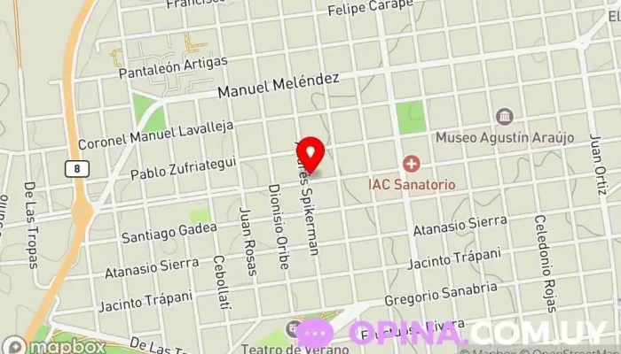 mapa de Edificio Ansina Edificio de apartamentos en Treinta y Tres