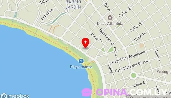 mapa de Edificio El Planeta Atracción turística en Atlántida