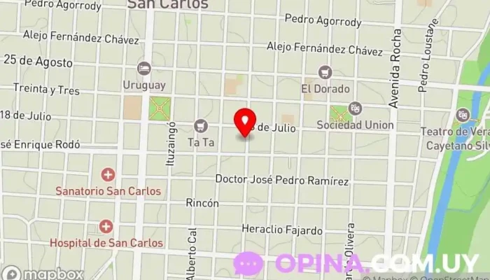 mapa de Edificio Fragata Edificio de apartamentos en San Carlos