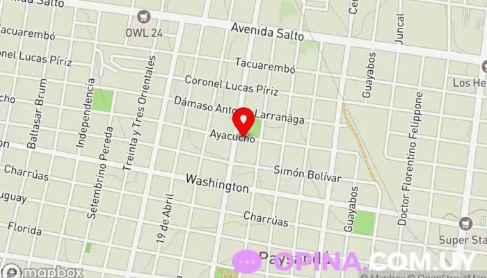 mapa de Edificio Mirasol Edificio de apartamentos en Paysandú