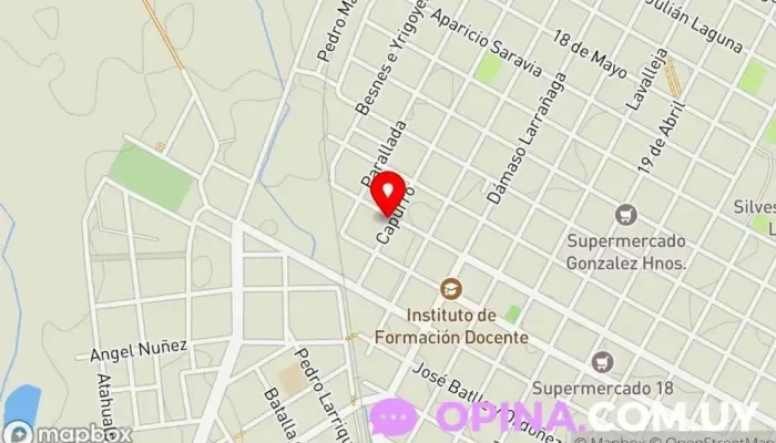 mapa de El Acontecer Empresa de medios de comunicación, Imprenta en Durazno