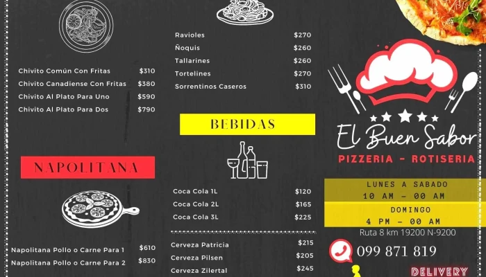 El Buen Sabor -  Menu - Montevideo