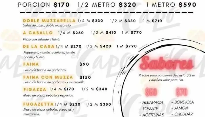 El Capo -  Menu - Sarandí Grande