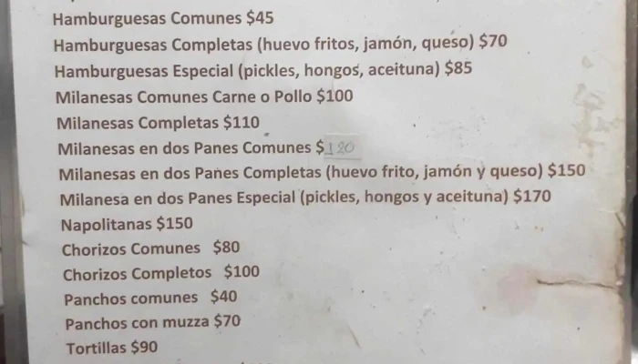 El Ceibo -  Menu - Mercedes