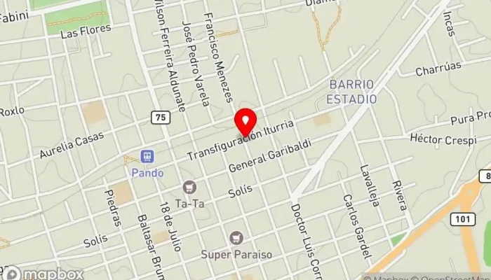 mapa de El Chichito Restaurante de comida rápida en Pando