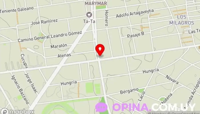 mapa de El Clon Belloni Centro comercial en Montevideo