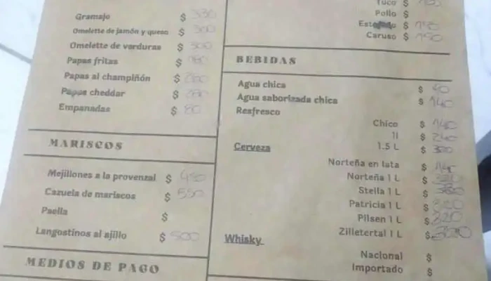 El Comodin Menu - La Floresta