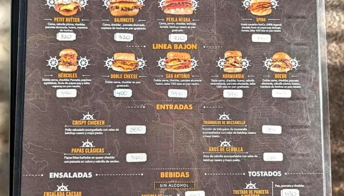 El Desembarco Punta Del Este -  Menu - Punta del Este