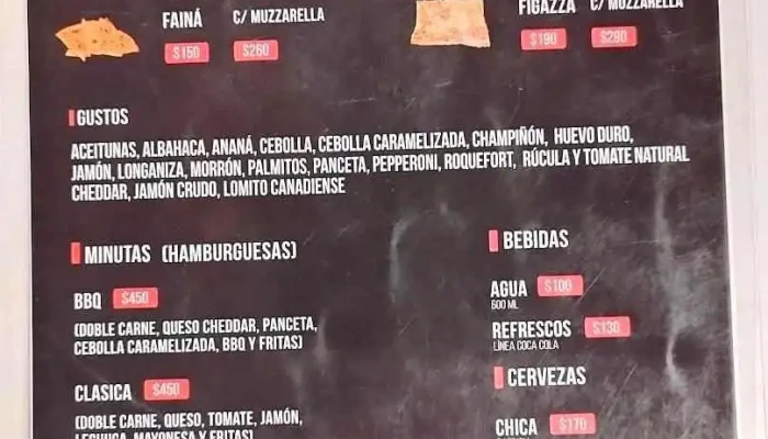 El Horno De Juan -  Menu - Punta del Este