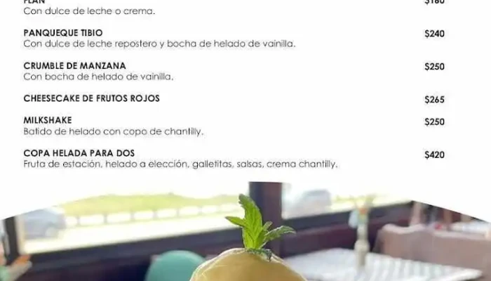 El Mirador Resto Show -  Menu - Atlántida