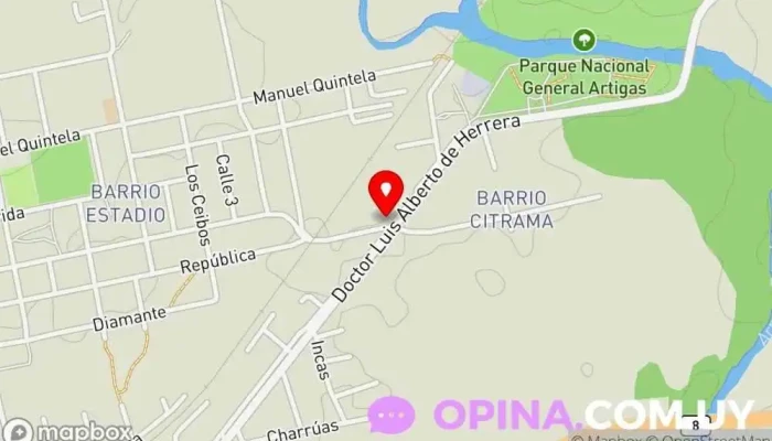 mapa de El Molino de Pando Urbanización en Pando