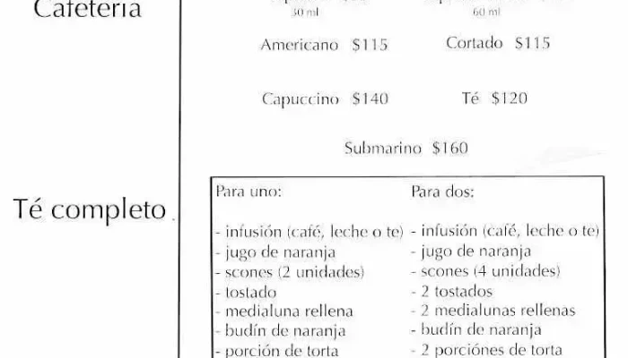 El Origen -  Menu - Montevideo