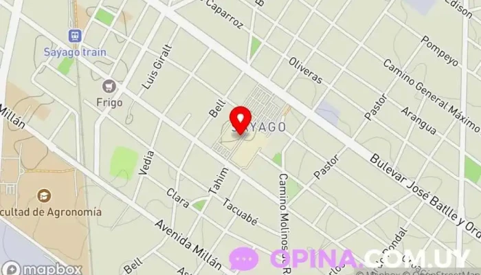 mapa de El paseo del lector Librería en Montevideo