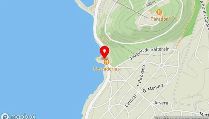 mapa de El Pescador Restaurante en Piriápolis