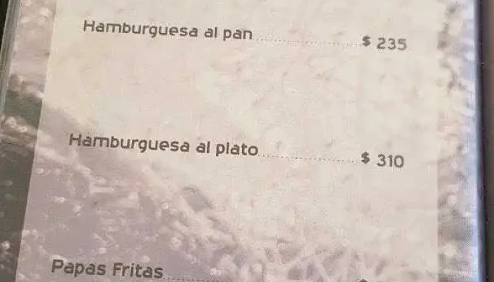 El Pescador -  Menu - Piriápolis