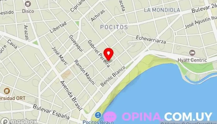 mapa de El Toboso Papelería en Montevideo