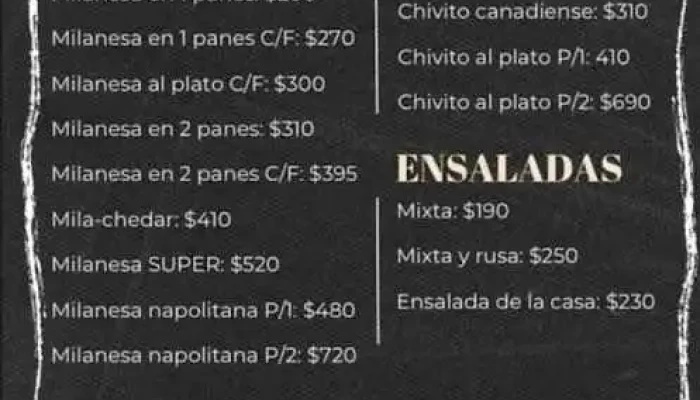 El Toto -  Menu - Montevideo