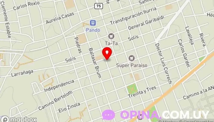 mapa de Ellen’s Institute - Instituto de Inglés Academia de inglés en Pando