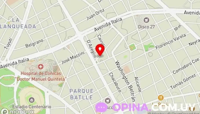 mapa de English Time Uruguay Academia de inglés en Montevideo