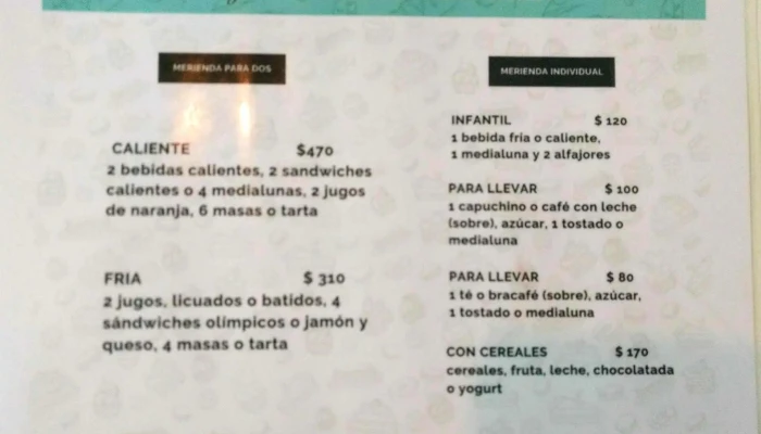 Entremigas Menu - Pando