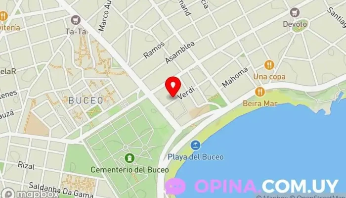 mapa de Entrena con Ritmo Entrenador personal en Montevideo