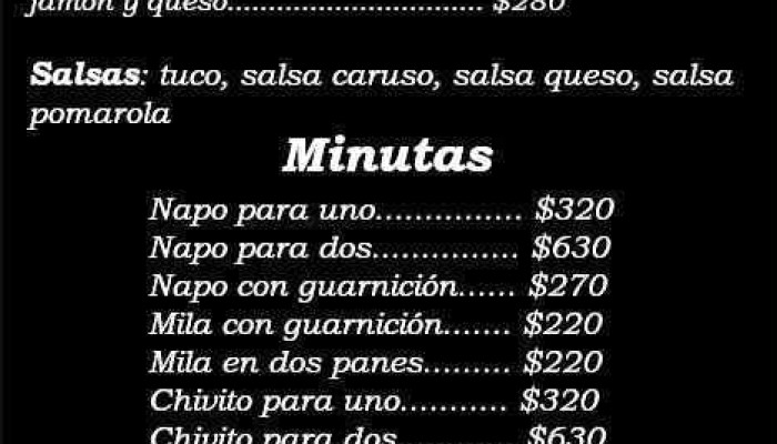 Epifania Cafeteria Y Restaurante Menu - 25 de Agosto