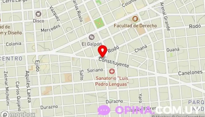 mapa de EQ Opciones en Educación Librería en Montevideo