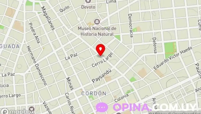 mapa de Equipamiento Laser S.R.L. Comercio, Servicios de empresa a empresa, Imprenta comercial, Servicio de reparación de fotocopiadoras, Servicio de alquiler de equipos de oficina, Papelería, Proveedor de cartuchos de tóner en Montevideo