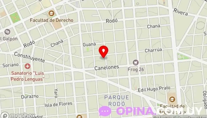 mapa de Escaramuza Librería, Cafetería en Montevideo