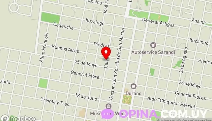 mapa de Escritorio Carlos Viola Agencia inmobiliaria en Carmelo