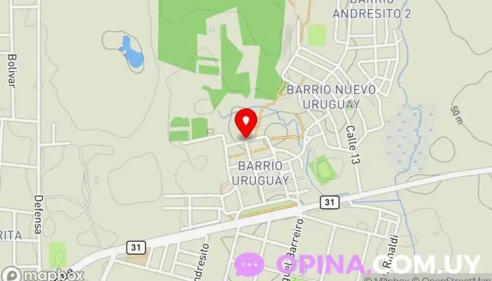 mapa de Escuela 107 Escuela en Salto