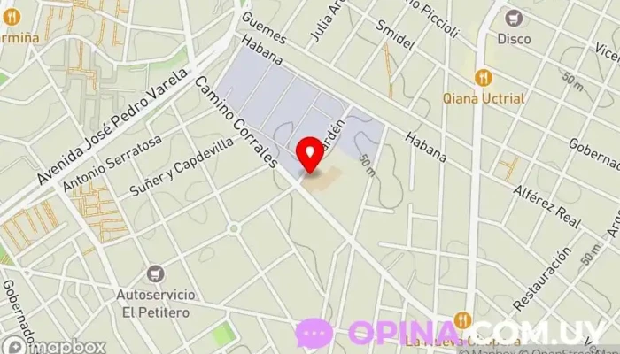 mapa de Escuela 117 Naciones Unidas. Escuela primaria en Montevideo