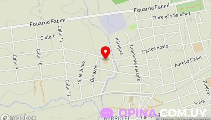 mapa de Escuela 165 Escuela en Pando