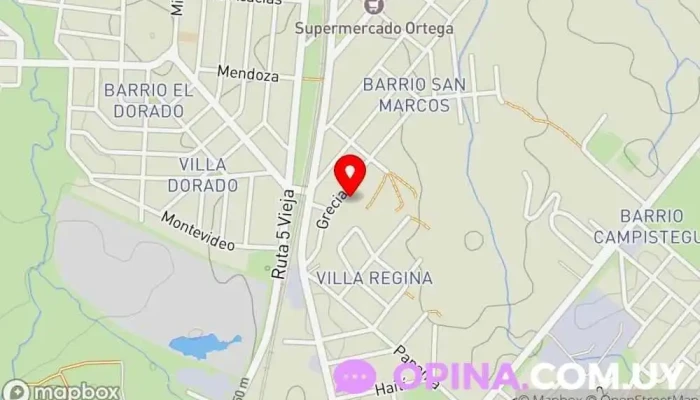 mapa de Escuela 166 / 244 El Dorado Universidad, Escuela en Las Piedras