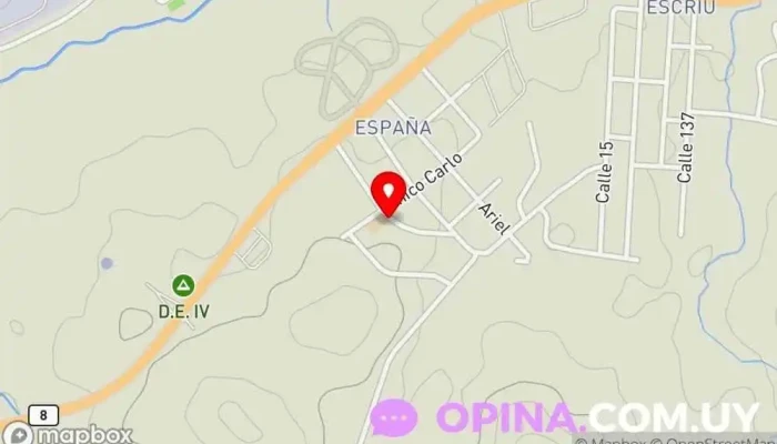 mapa de Escuela 18 Escuela en Minas