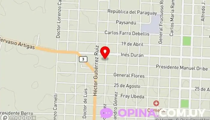 mapa de Escuela 19 Escuela en Trinidad