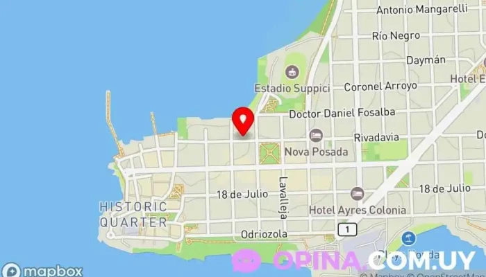 mapa de Escuela 2 José Pedro Varela Escuela en Col. del Sacramento