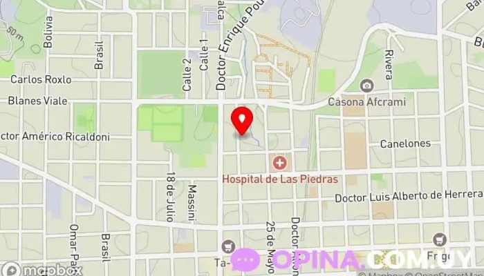 mapa de Escuela 225 Mario Guevare Escuela en Las Piedras