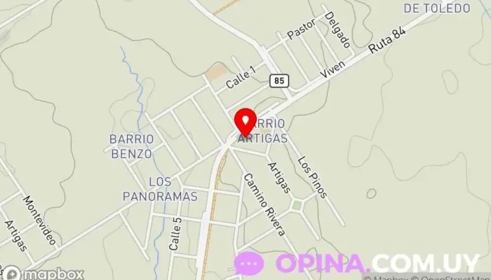 mapa de Escuela 254 y 170 Escuela en Toledo