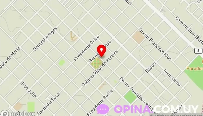 mapa de Escuela 3 Escuela en Sarandí del Yí