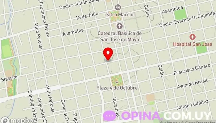 mapa de escuela 52 Escuela en San José de Mayo