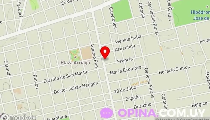 mapa de escuela 52 Escuela primaria en San José de Mayo