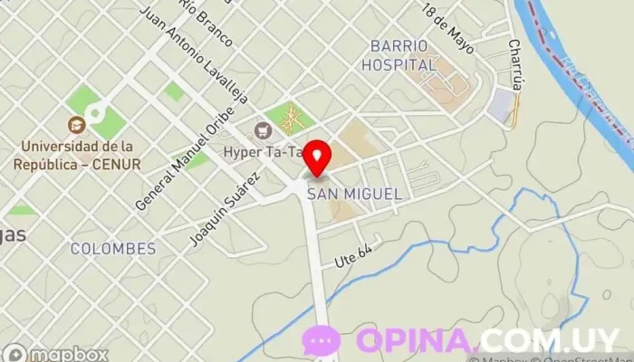 mapa de Escuela 56 Eladio Dieste Colegio concertado en Artigas