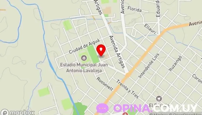 mapa de Escuela 7 Educación en Minas