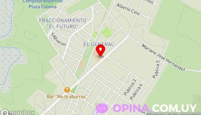 mapa de Escuela 82 Colonia Del Sacramento Colegio público en Col. del Sacramento