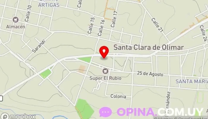 mapa de Escuela 9 Escuela en Santa Clara De Olimar