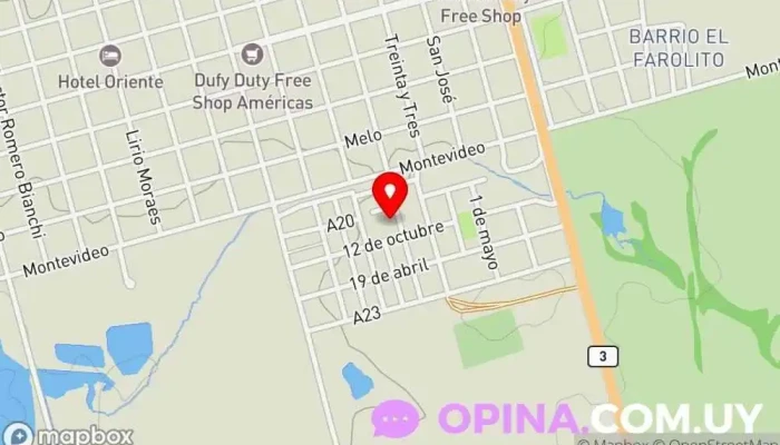 mapa de Escuela 92 Barrio Extensión Sur Escuela en Bella Unión