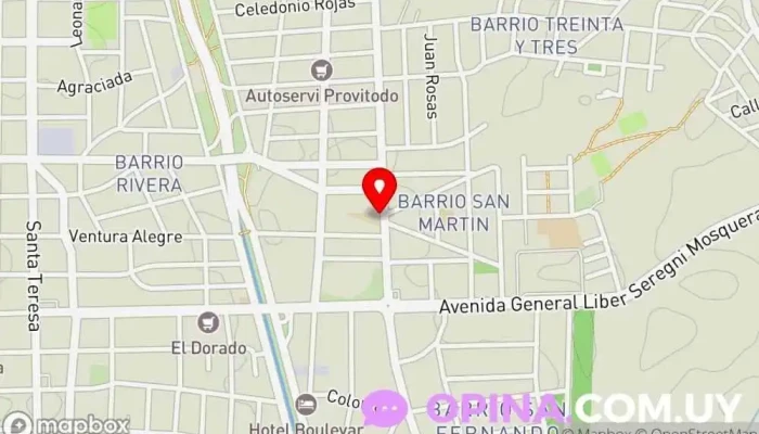 mapa de Escuela 93 Escuela en Maldonado