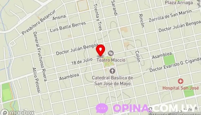 mapa de Escuela 99 Escuela en San José de Mayo